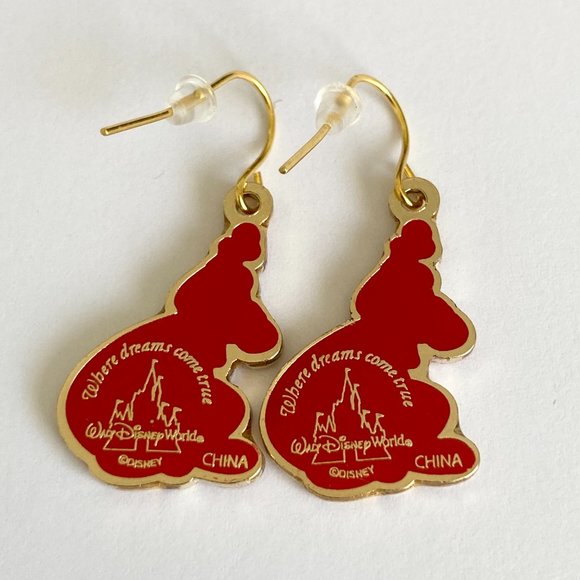 Vintage Disney Goofy Earrings Fab 5 Dog Disneyana Signed Charm Gold Plated - Picture 4 of 9